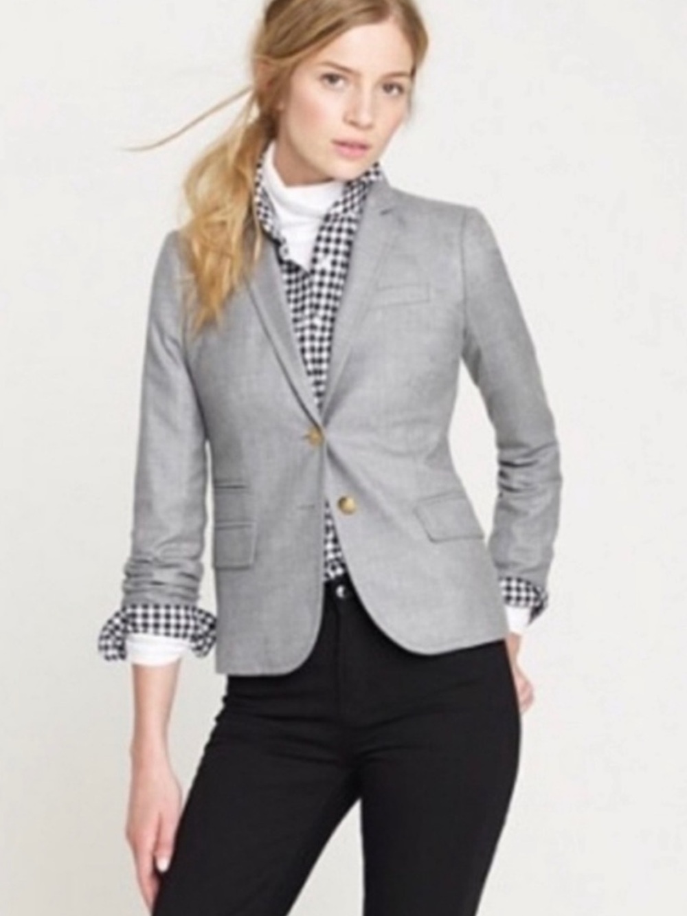 J. Crew - Schoolboy Blazer - gray - size 8